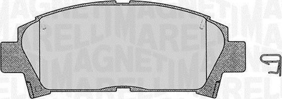 Magneti Marelli 363916060509 - Тормозные колодки, дисковые, комплект autospares.lv