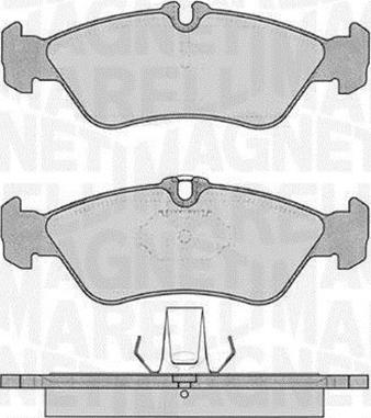 Magneti Marelli 363916060505 - Тормозные колодки, дисковые, комплект autospares.lv