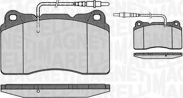 Magneti Marelli 363916060500 - Тормозные колодки, дисковые, комплект autospares.lv