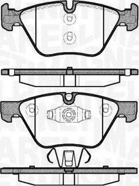 Magneti Marelli 363916060507 - Тормозные колодки, дисковые, комплект autospares.lv