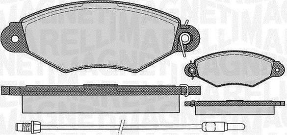 Magneti Marelli 363916060514 - Тормозные колодки, дисковые, комплект autospares.lv