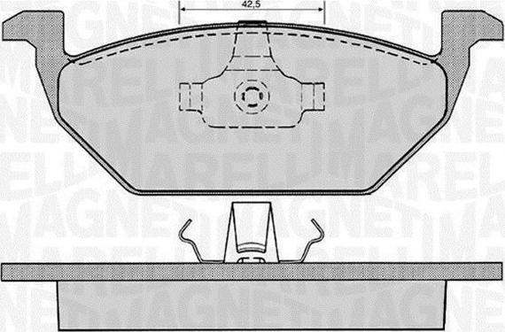 Magneti Marelli 363916060515 - Тормозные колодки, дисковые, комплект autospares.lv