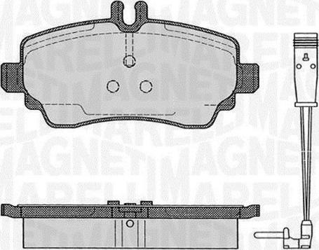 Magneti Marelli 363916060517 - Тормозные колодки, дисковые, комплект autospares.lv