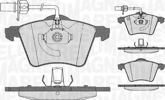 Magneti Marelli 363916060539 - Тормозные колодки, дисковые, комплект autospares.lv