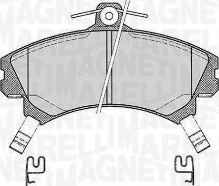 Magneti Marelli 363916060521 - Тормозные колодки, дисковые, комплект autospares.lv