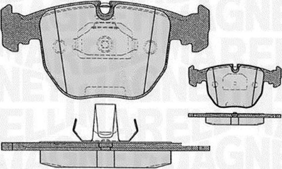 Magneti Marelli 363916060579 - Тормозные колодки, дисковые, комплект autospares.lv