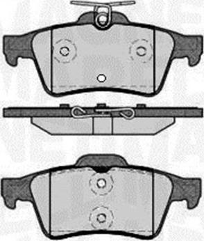 Magneti Marelli 363916060570 - Тормозные колодки, дисковые, комплект autospares.lv