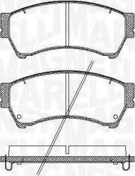 Magneti Marelli 363916060699 - Тормозные колодки, дисковые, комплект autospares.lv