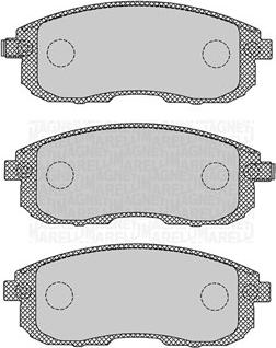 Magneti Marelli 363916060695 - Тормозные колодки, дисковые, комплект autospares.lv