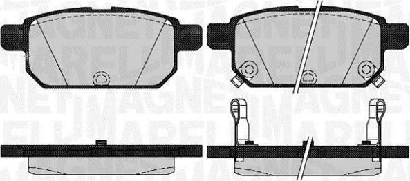 Magneti Marelli 363916060646 - Тормозные колодки, дисковые, комплект autospares.lv