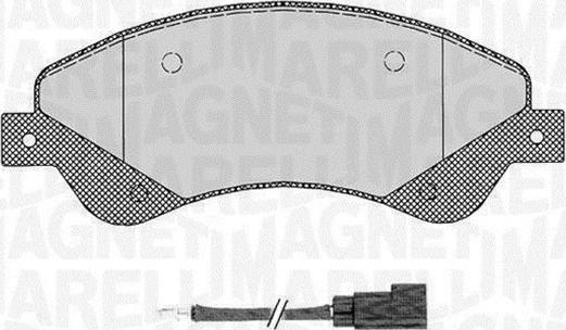 Magneti Marelli 363916060648 - Тормозные колодки, дисковые, комплект autospares.lv