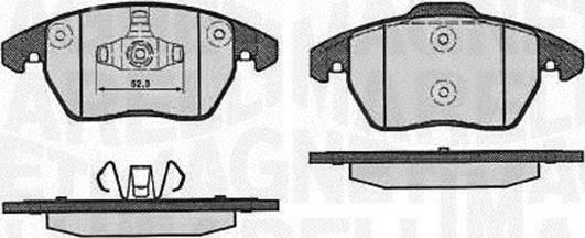 Magneti Marelli 363916060656 - Тормозные колодки, дисковые, комплект autospares.lv