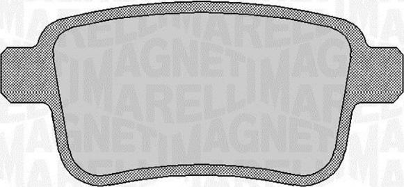 Magneti Marelli 363916060660 - Тормозные колодки, дисковые, комплект autospares.lv