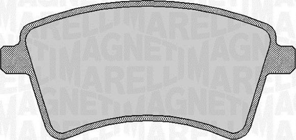 Magneti Marelli 363916060661 - Тормозные колодки, дисковые, комплект autospares.lv