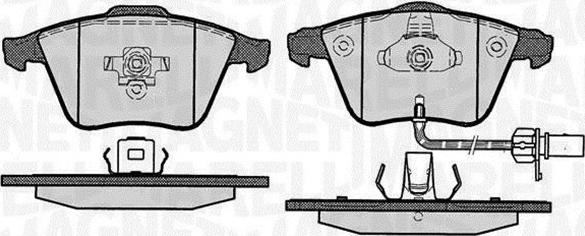 Magneti Marelli 363916060609 - Тормозные колодки, дисковые, комплект autospares.lv