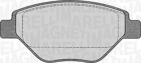 Magneti Marelli 363916060600 - Тормозные колодки, дисковые, комплект autospares.lv