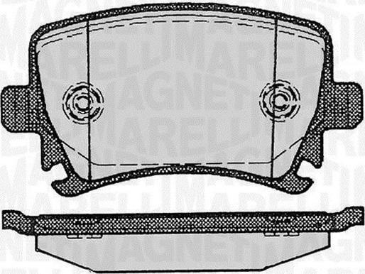 Magneti Marelli 363916060601 - Тормозные колодки, дисковые, комплект autospares.lv