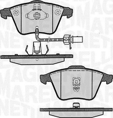 Magneti Marelli 363916060607 - Тормозные колодки, дисковые, комплект autospares.lv