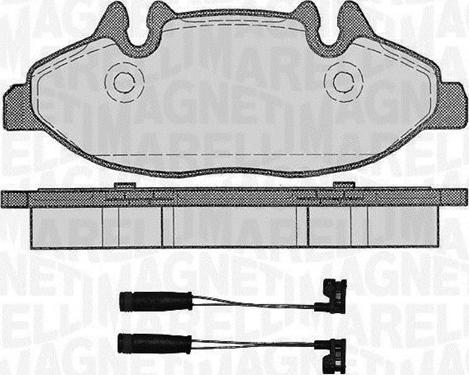 Magneti Marelli 363916060617 - Тормозные колодки, дисковые, комплект autospares.lv