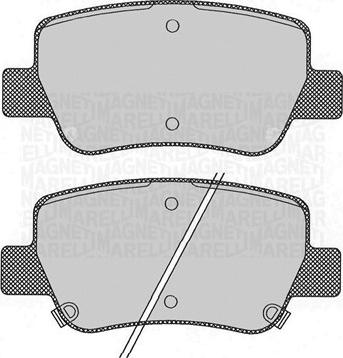 Magneti Marelli 363916060686 - Тормозные колодки, дисковые, комплект autospares.lv