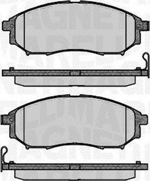 Magneti Marelli 363916060683 - Тормозные колодки, дисковые, комплект autospares.lv