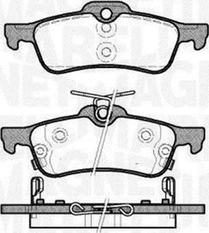 Magneti Marelli 363700201716 - Тормозные колодки, дисковые, комплект autospares.lv