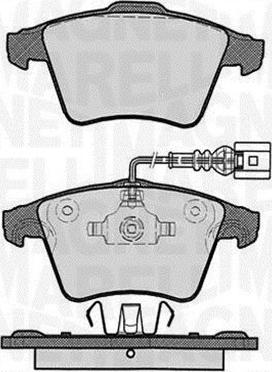 Magneti Marelli 363916060625 - Тормозные колодки, дисковые, комплект autospares.lv