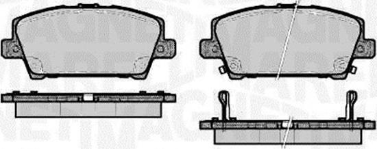 Magneti Marelli 363916060620 - Тормозные колодки, дисковые, комплект autospares.lv