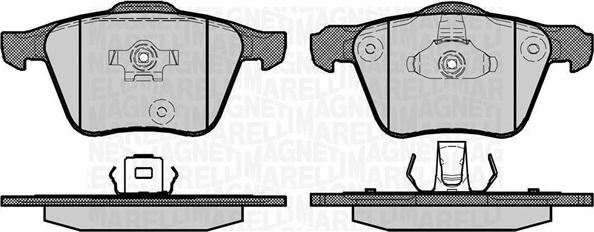 Magneti Marelli 363916060679 - Тормозные колодки, дисковые, комплект autospares.lv