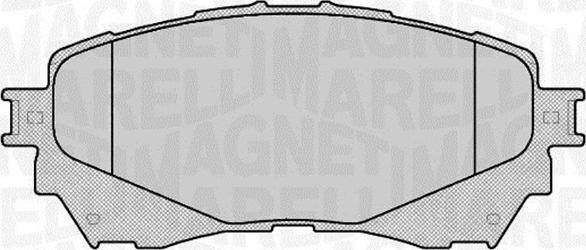 Magneti Marelli 363916060677 - Тормозные колодки, дисковые, комплект autospares.lv