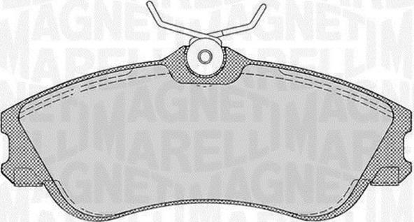 Magneti Marelli 363916060199 - Тормозные колодки, дисковые, комплект autospares.lv