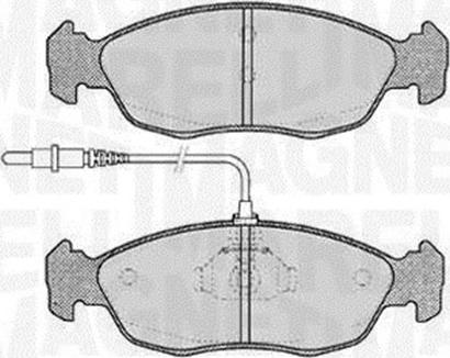 Magneti Marelli 363916060195 - Тормозные колодки, дисковые, комплект autospares.lv