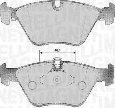 Magneti Marelli 363916060153 - Тормозные колодки, дисковые, комплект autospares.lv