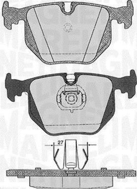 Magneti Marelli 363916060152 - Тормозные колодки, дисковые, комплект autospares.lv