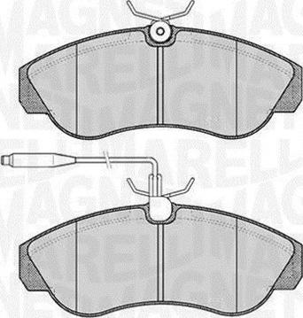 Magneti Marelli 363916060184 - Тормозные колодки, дисковые, комплект autospares.lv