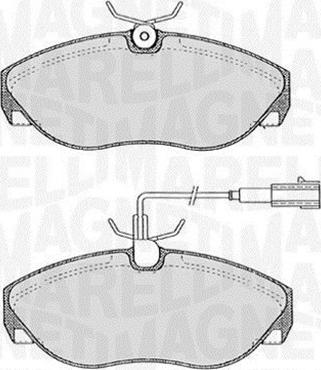 Magneti Marelli 363916060183 - Тормозные колодки, дисковые, комплект autospares.lv