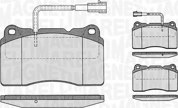 Magneti Marelli 363916060121 - Тормозные колодки, дисковые, комплект autospares.lv