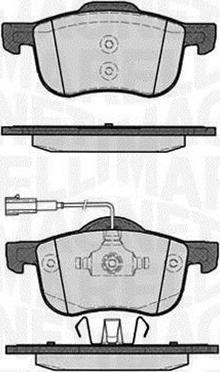 Magneti Marelli 363916060128 - Тормозные колодки, дисковые, комплект autospares.lv