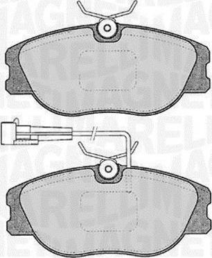 Magneti Marelli 363916060122 - Тормозные колодки, дисковые, комплект autospares.lv