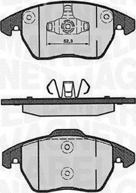 Magneti Marelli 363916060178 - Тормозные колодки, дисковые, комплект autospares.lv