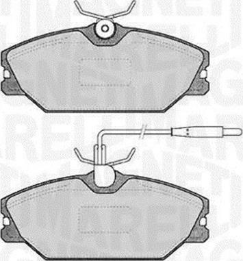 Magneti Marelli 363916060817 - Тормозные колодки, дисковые, комплект autospares.lv