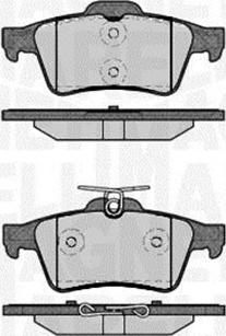 Magneti Marelli 363916060821 - Тормозные колодки, дисковые, комплект autospares.lv