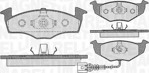 Magneti Marelli 363916060396 - Тормозные колодки, дисковые, комплект autospares.lv