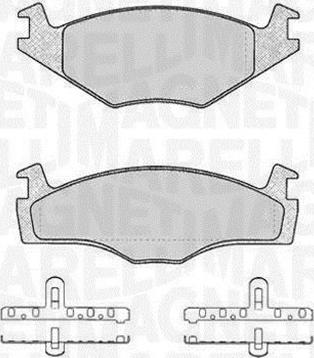 Magneti Marelli 363916060393 - Тормозные колодки, дисковые, комплект autospares.lv