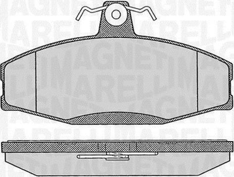 Magneti Marelli 363916060397 - Тормозные колодки, дисковые, комплект autospares.lv