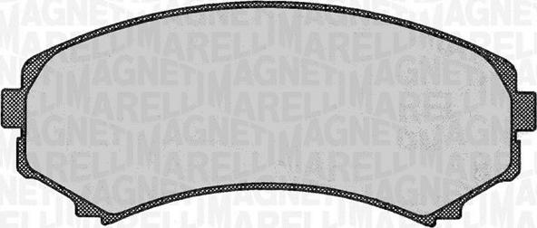 Magneti Marelli 363916060342 - Тормозные колодки, дисковые, комплект autospares.lv