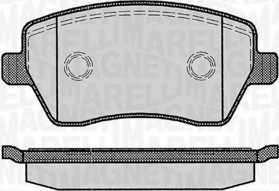 Magneti Marelli 363916060347 - Тормозные колодки, дисковые, комплект autospares.lv