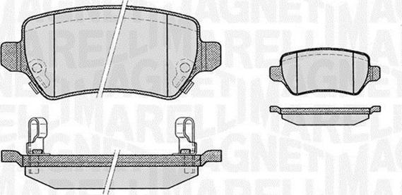 Magneti Marelli 363916060356 - Тормозные колодки, дисковые, комплект autospares.lv