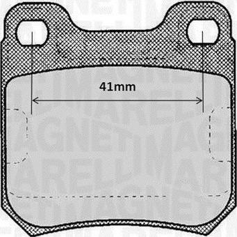 Magneti Marelli 363916060367 - Тормозные колодки, дисковые, комплект autospares.lv