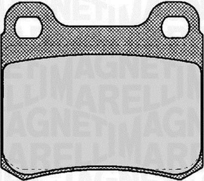 Magneti Marelli 363916060304 - Тормозные колодки, дисковые, комплект autospares.lv